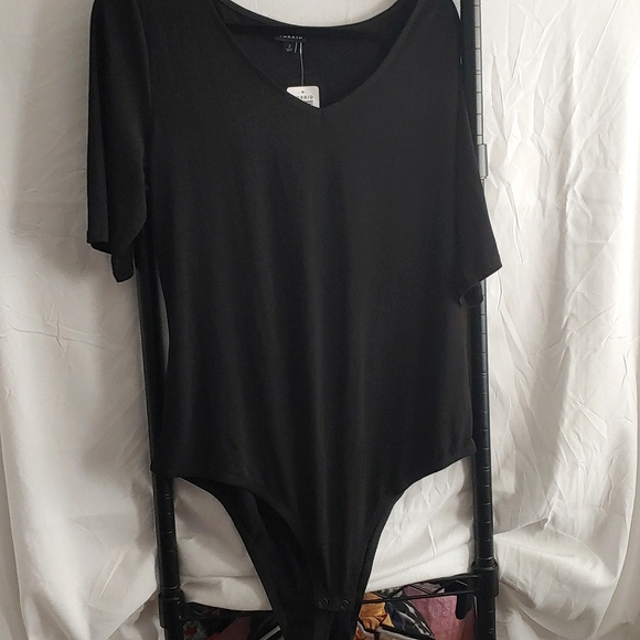 torrid Tops - Torrid size 2 Black Short sleeve bodysuit NWT